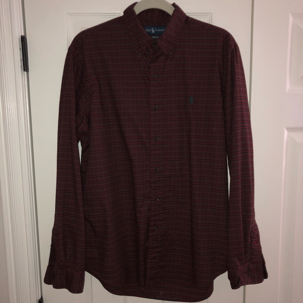 Ralph Lauren Men’s Red Plaid Button Down Top